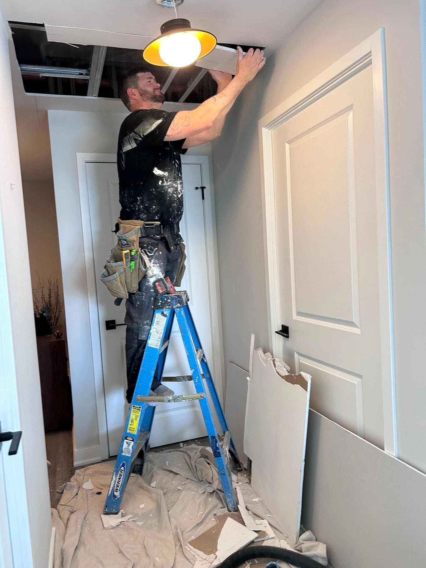 Ceiling Repair in Progress