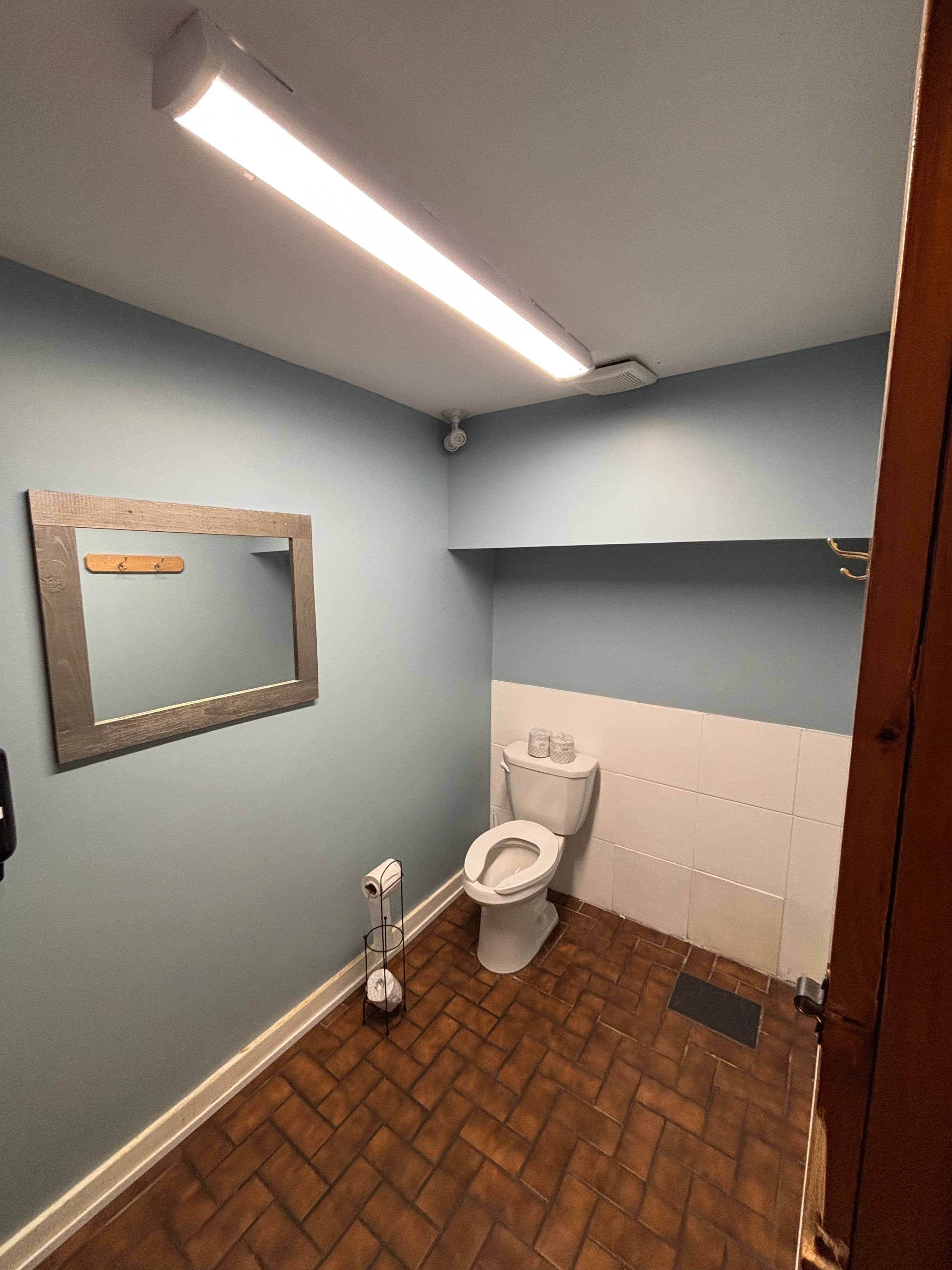 Bathroom drywall repair - after