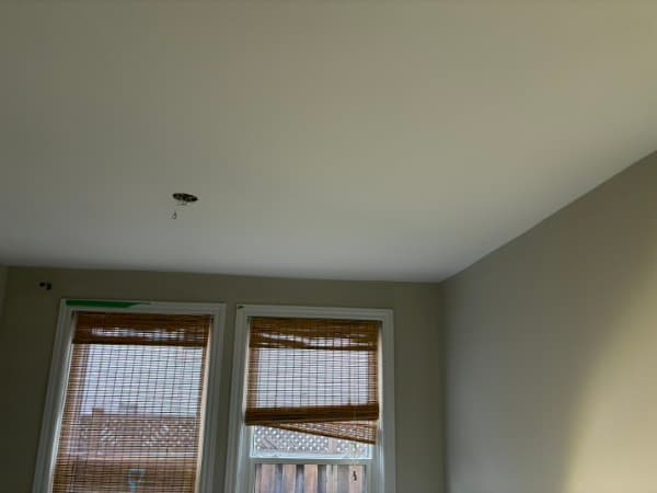 Ceiling repair from roof leak - after
