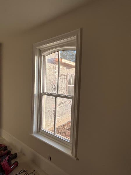 Window-area drywall repair - after